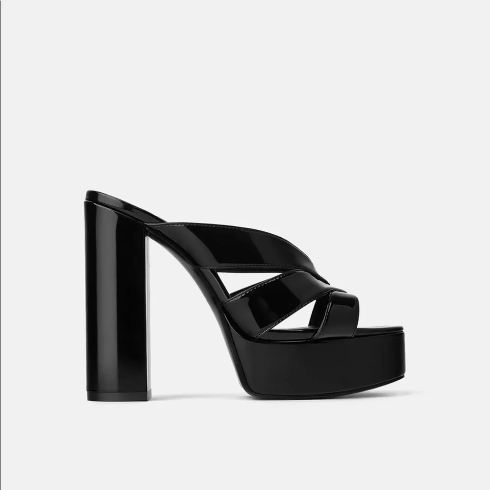ZARA High Heeled Platform Sandals